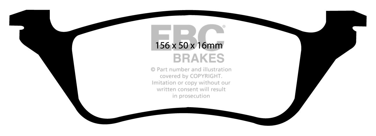 EBC Brakes JEEP Cherokee 3.7 2001-2004 Remblokken achterzijde