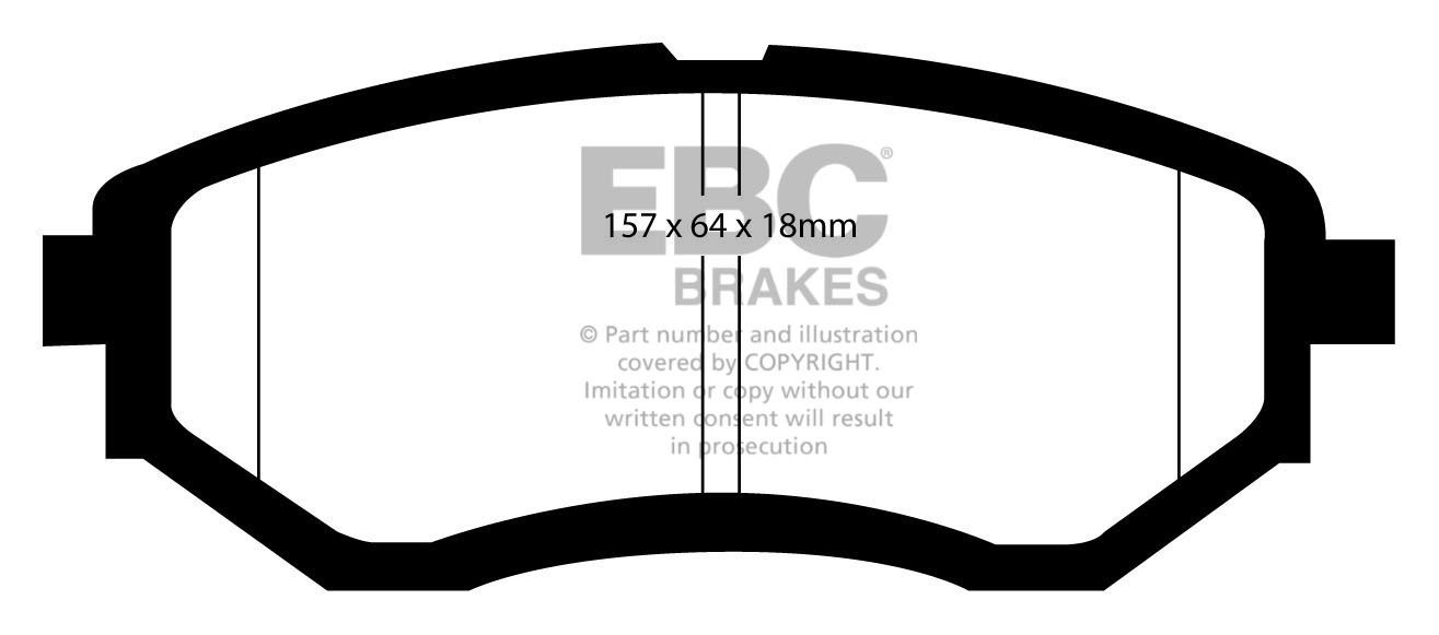 EBC Brakes SUBARU Tribeca 3.6 2007-.. Remblokken voorzijde