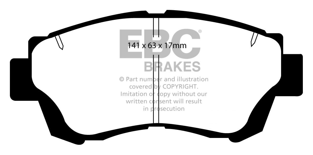 EBC Brakes LEXUS GS300 3.0 91-93 Remblokken voorzijde greenstuff