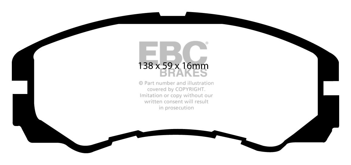 EBC Brakes VAUXHALL (OPEL) Frontera 2.5 TD 96-98 Remblokken voor