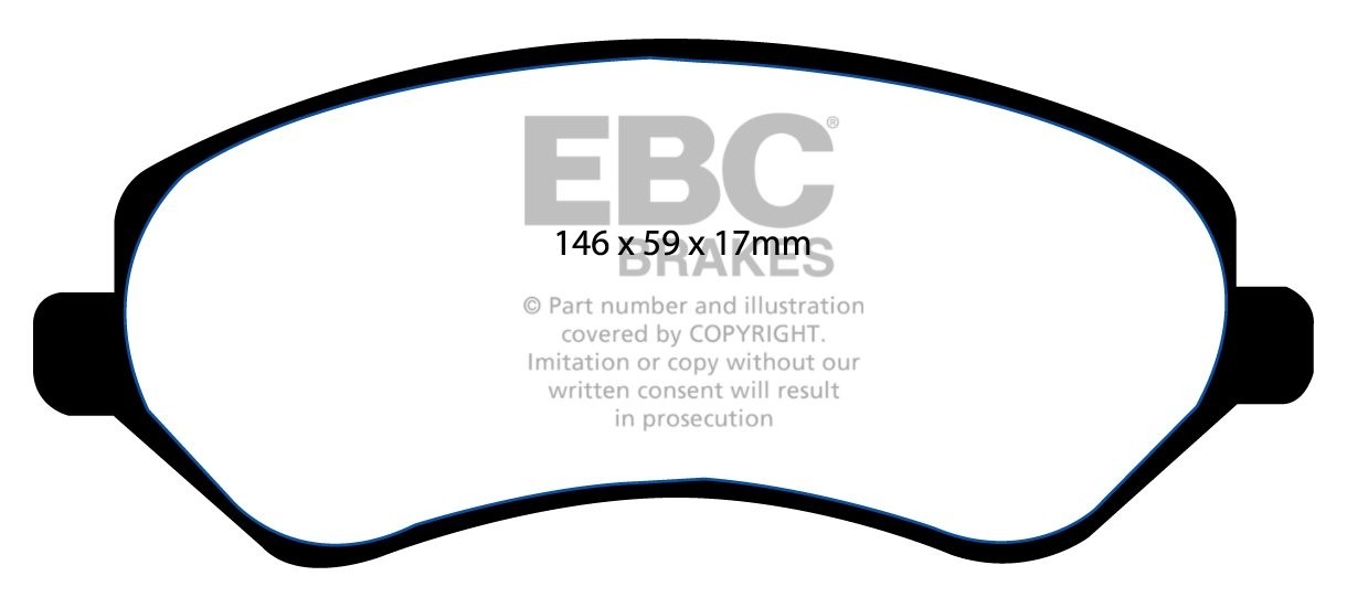 EBC Brakes JEEP Cherokee 2.8 TD 2004-2007 Remblokken voorzijde