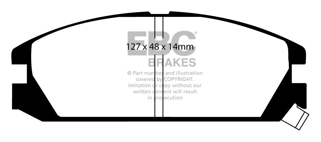 EBC Brakes HONDA Integra (EU) 1.5 86-89 Remblokken voorzijde gre