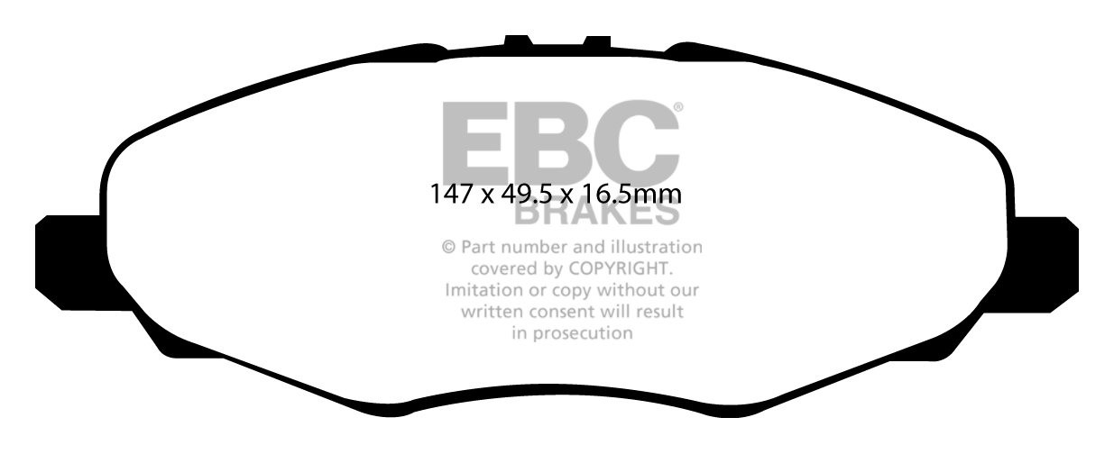 EBC Brakes TOYOTA BEDRIJFSWAGEN Hi-Lux 2.5 TD (102) 2WD 2005-..