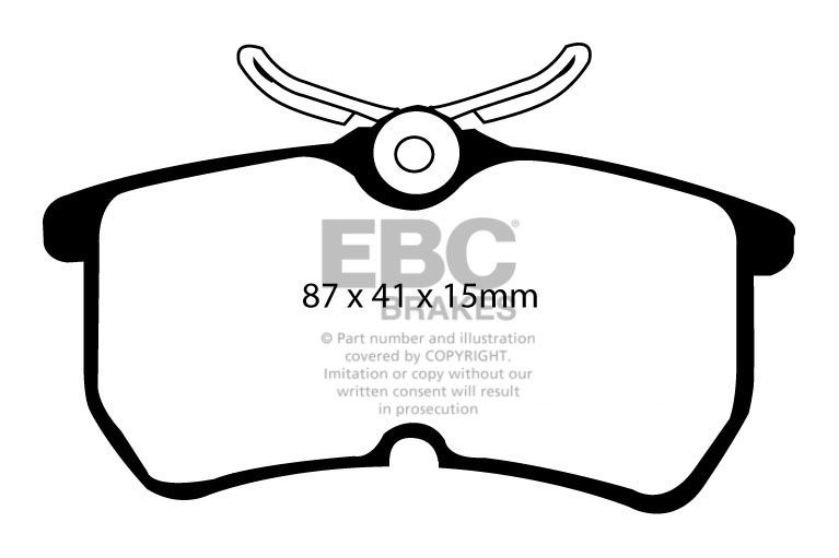 EBC Brakes FORD Focus 2.0 98-2005 Remblokken achterzijde