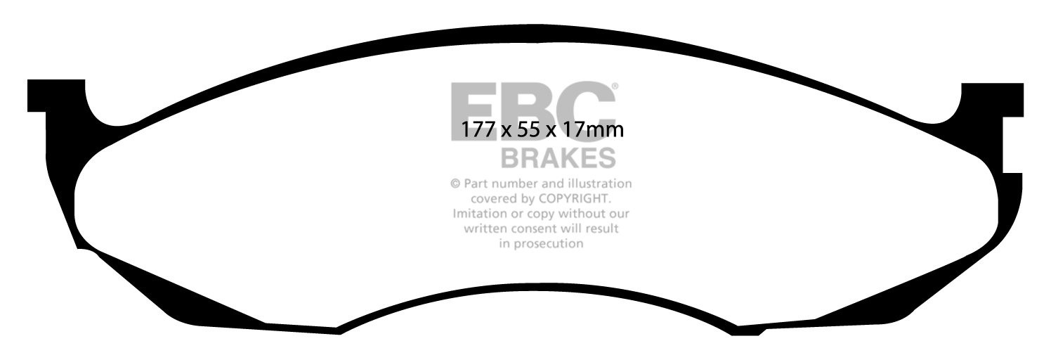 EBC Brakes KIA Carnival 2.9 TD 98-2000 Remblokken voorzijde