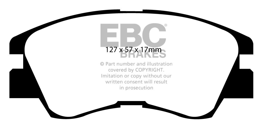 EBC Brakes MITSUBISHI Pajero 2.5 TD (V34) 91-93 Remblokken voorz