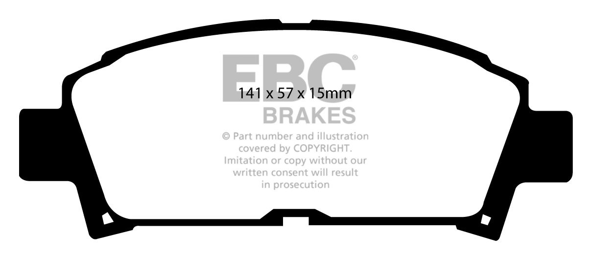 EBC Brakes TOYOTA Levin 1.6 (AE111) 95-2000 Remblokken voorzijde