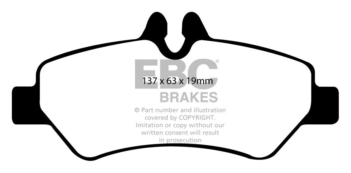 EBC Brakes VW BEDRIJFSWAGEN Crafter 35 2.5 TD 2006-.. Remblokken