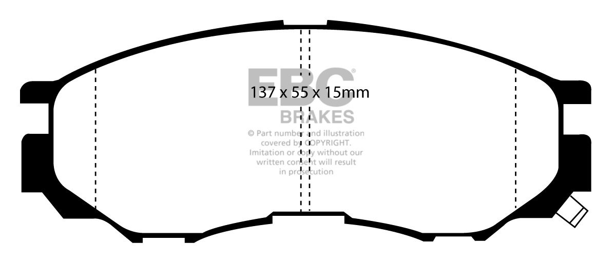 EBC Brakes MITSUBISHI BEDRIJFSWAGEN L 300 2.4 94-2002 Remblokken