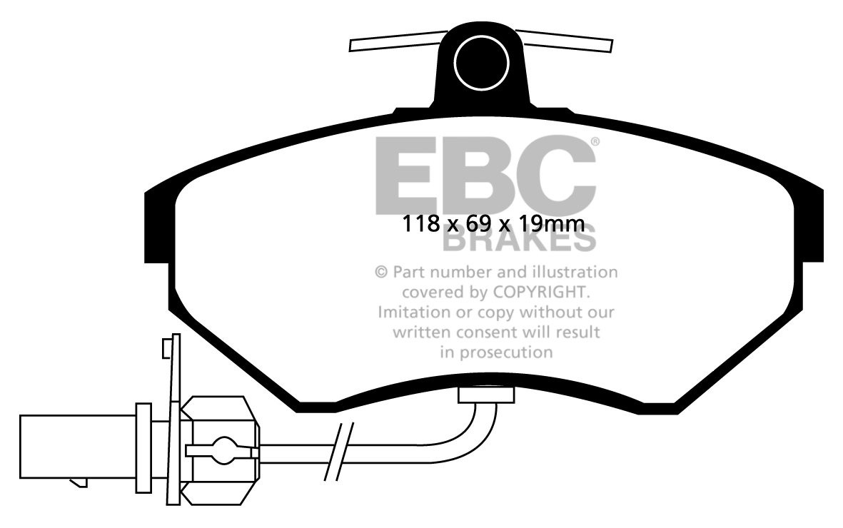 EBC Brakes SEAT Exeo 1.6 2009-.. Remblokken voorzijde