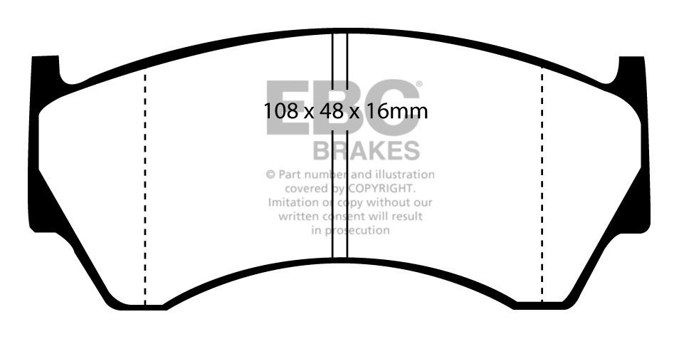 EBC Brakes SIMCA 1501 1.5 73-76 Remblokken voorzijde greenstuff