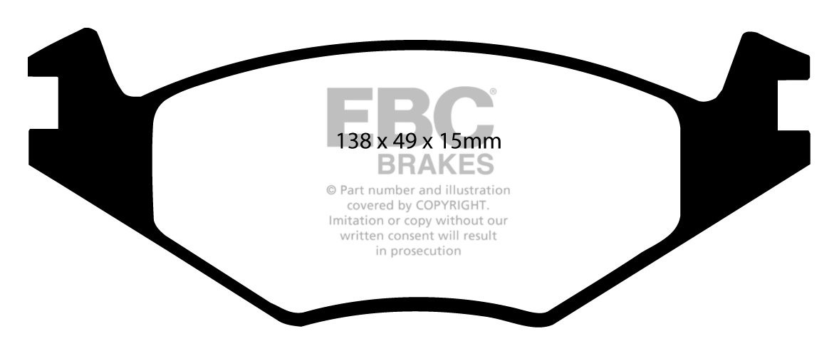 EBC Brakes VW Scirocco II 1.6 84-92 Remblokken voorzijde