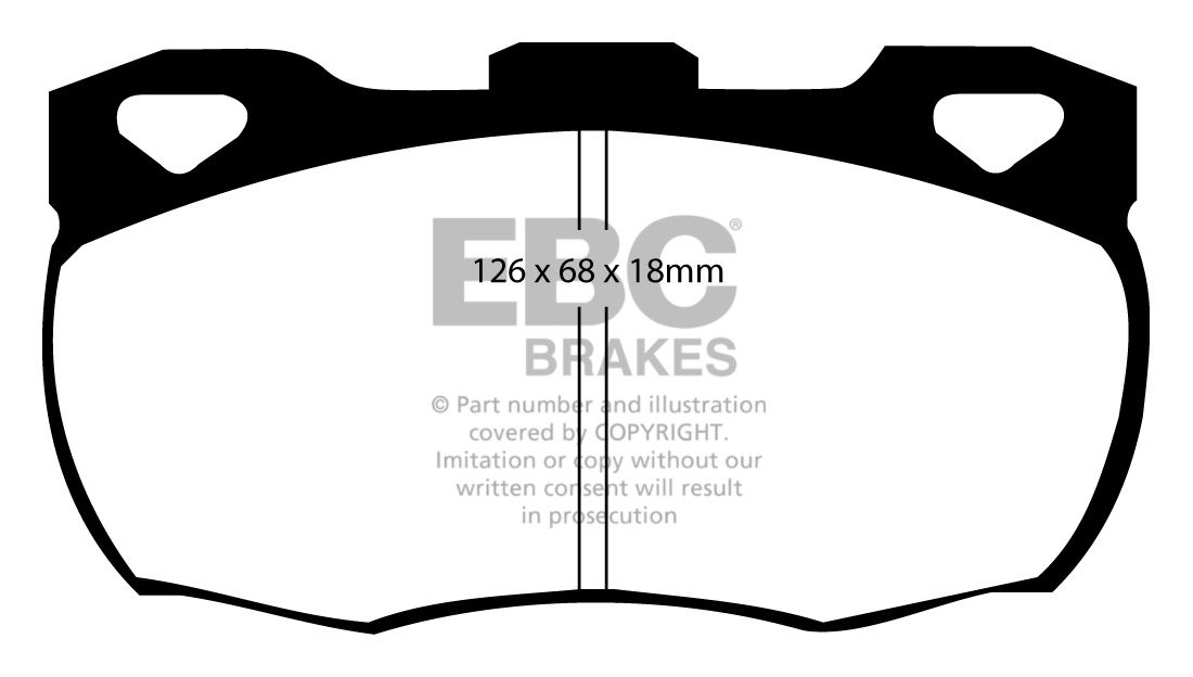 EBC Brakes LAND ROVER Defender 110/130 2.5 D 90-93 Remblokken vo