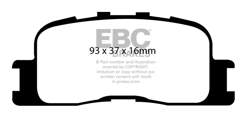 EBC Brakes TOYOTA Windom 3.0 2001-.. Remblokken achterzijde
