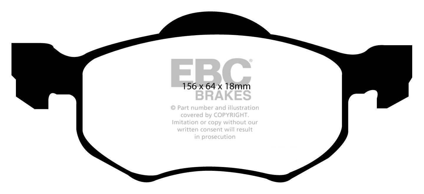 EBC Brakes FORD Maverick 2.3 2004-2007 Remblokken voorzijde