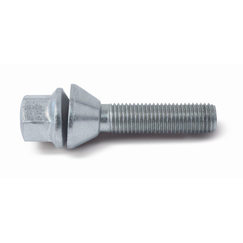 H&R Wielbout konisch met beweegbare ring M12x1.50 - Lengte 46mm (Bv.  Renault, Saab)