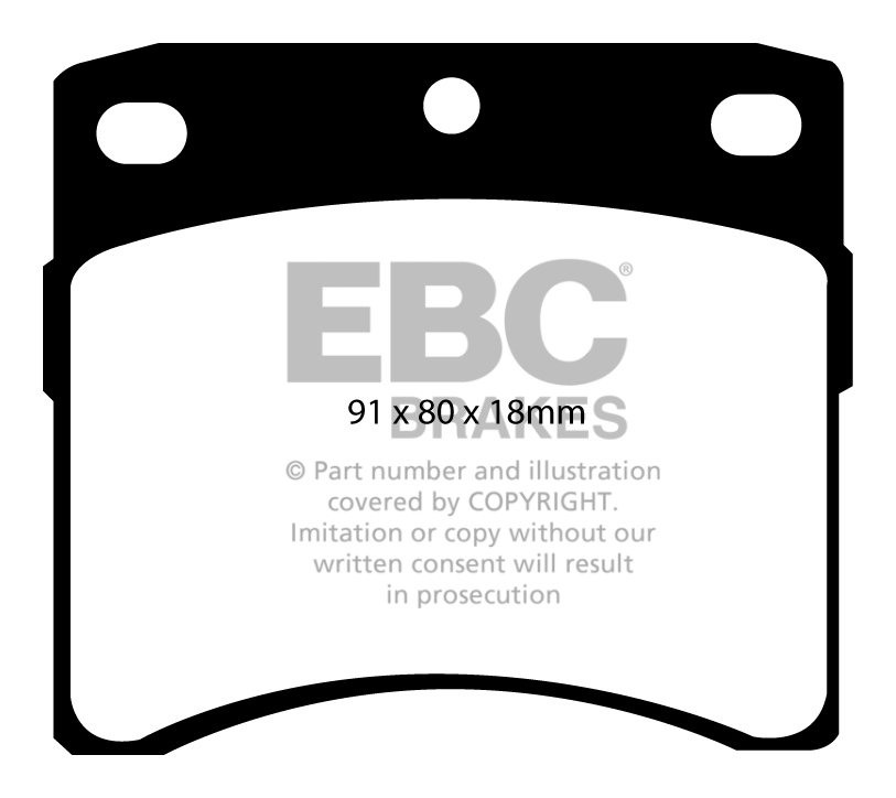 EBC Brakes VW Caravelle 2.5 90-95 Remblokken voorzijde