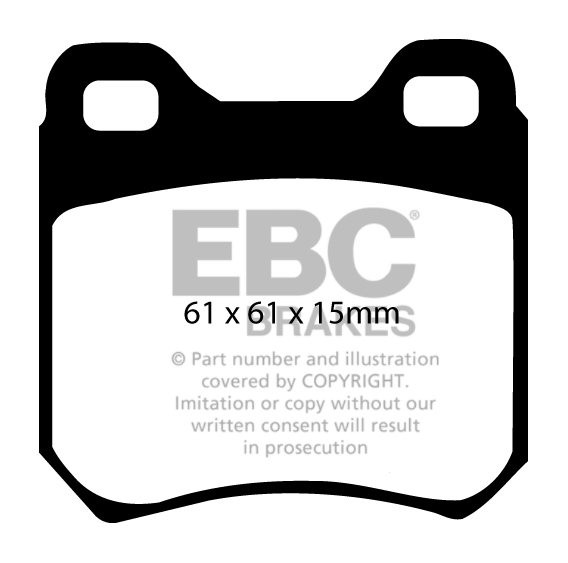 EBC Brakes OPEL Omega A 1.8 86-87 Remblokken achterzijde