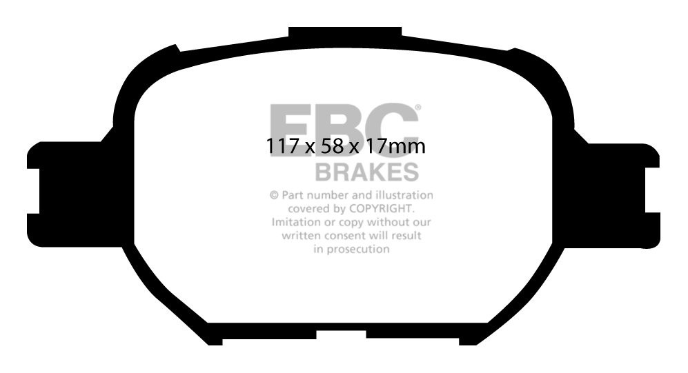 EBC Brakes TOYOTA Will 1.8 (ZZE128) 2001-.. Remblokken voorzijde