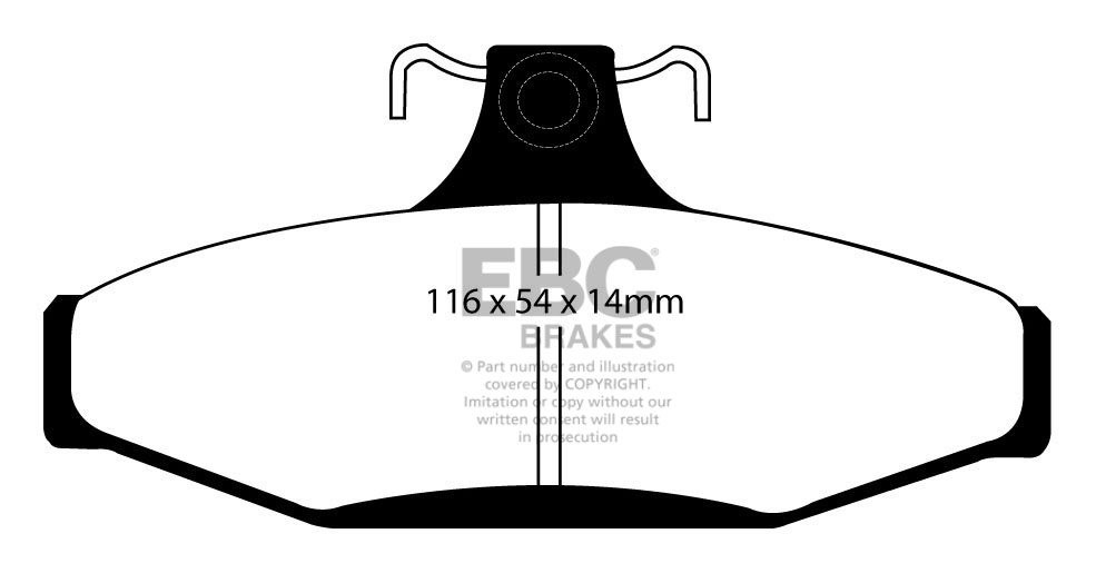 EBC Brakes HOLDEN (Aust/NZ) Commodore (VC) 1.9 80-81 Remblokken