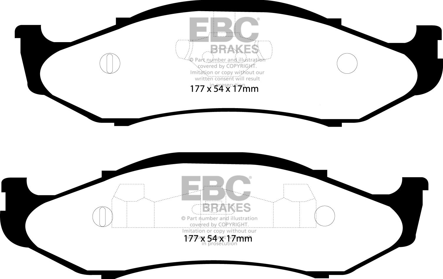 EBC Brakes JEEP Cherokee 2.5 TD 97-2001 Remblokken voorzijde