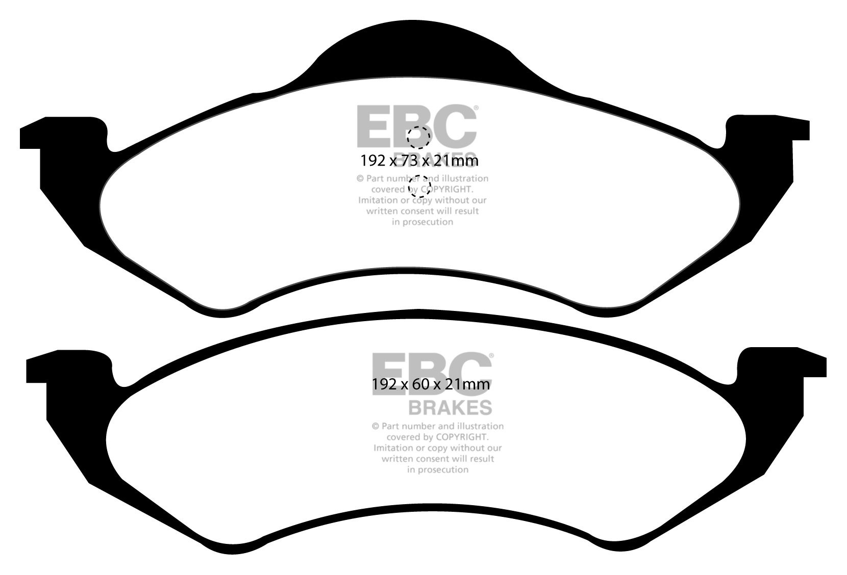 EBC Brakes DODGE (USA) Durango 5.7 98-99 Remblokken voorzijde