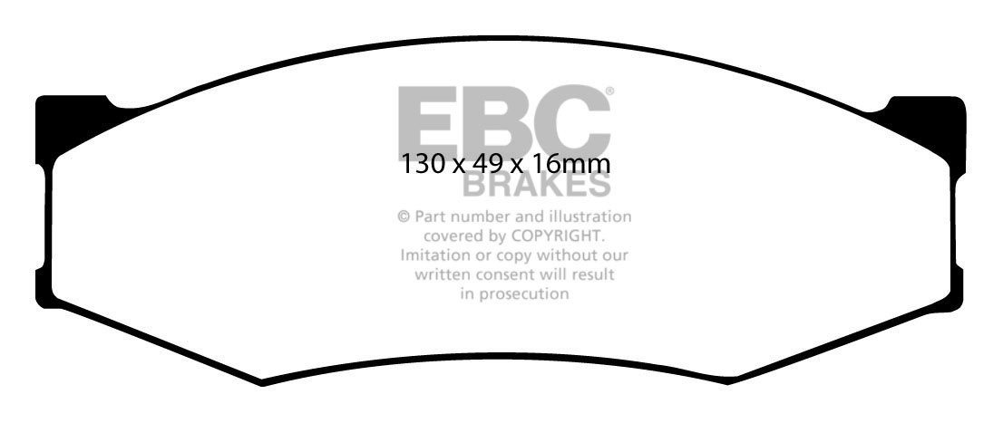 EBC Brakes NISSAN BEDRIJFSWAGEN Pick Up 2.0 (D21) 88-97 Remblokk