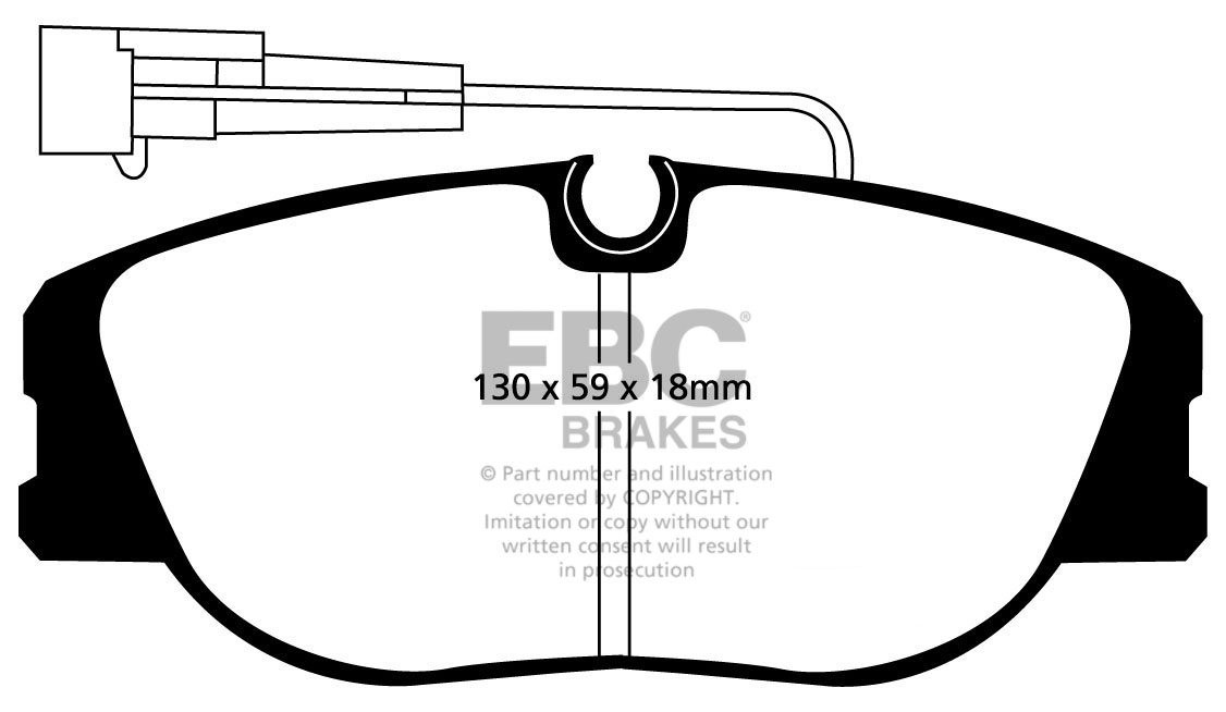 EBC Brakes LANCIA Thema 3.0 92-94 Remblokken voorzijde