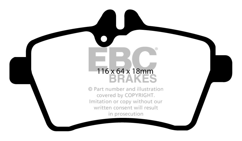 EBC Brakes MERCEDES B-Class (W245) B180 (1.7) 2009-.. Remblokken
