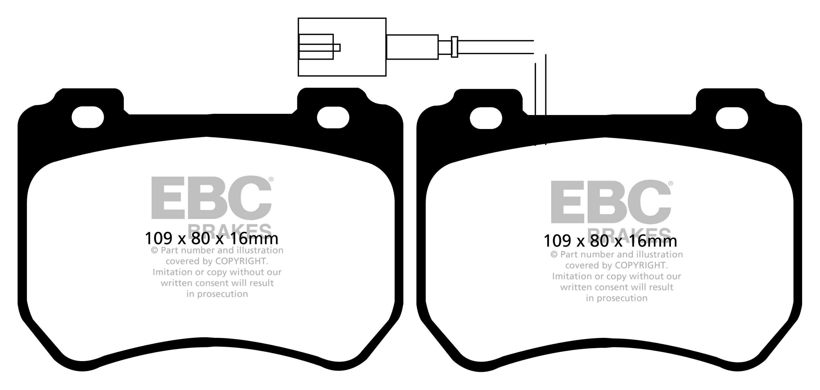 EBC Brakes ALFA ROMEO Alfa 159/159 Sportwagon 2.2 2008-2010 Remb