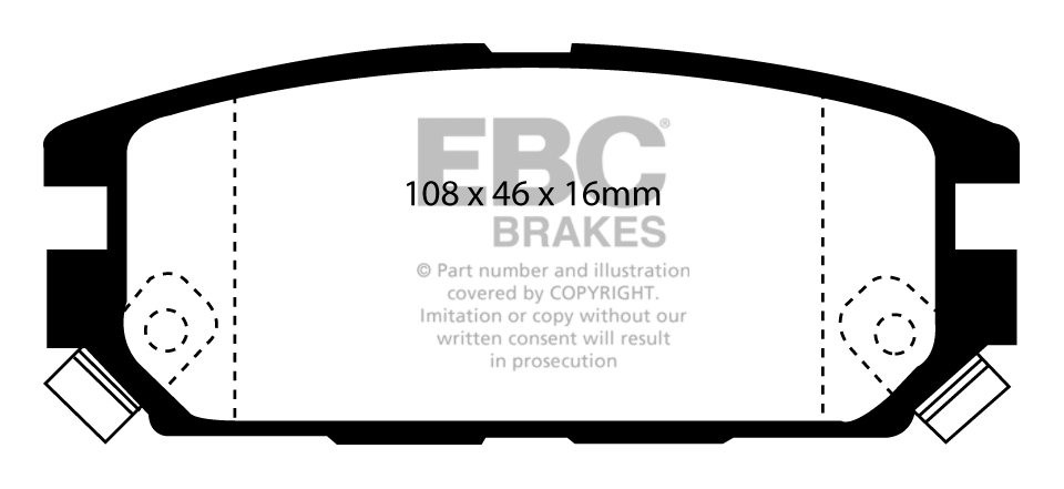 EBC Brakes MITSUBISHI Lancer Evo 5 2.0 Turbo RS 97-99 Remblokken