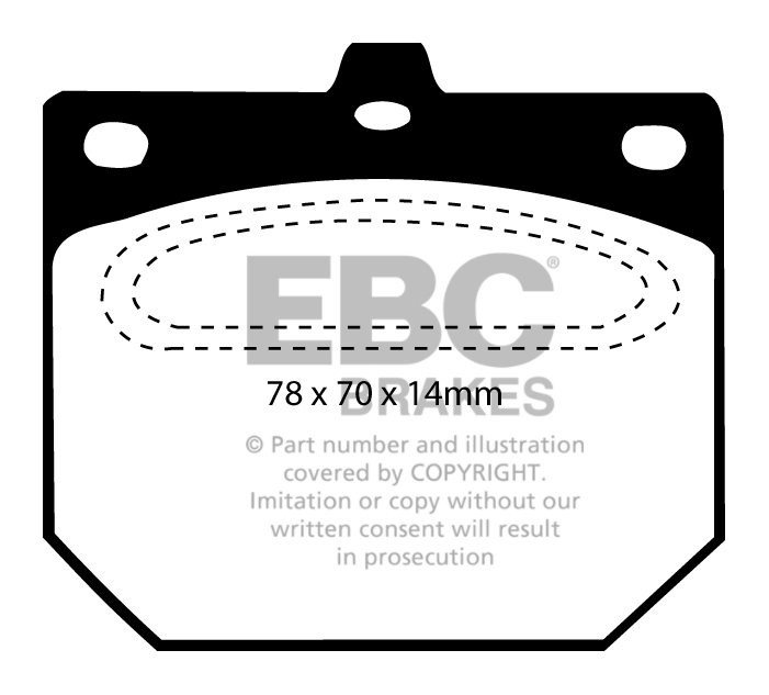 EBC Brakes NISSAN BEDRIJFSWAGEN Pick Up 1.8 (720) 82-83 Remblokk