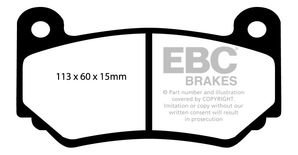 EBC Brakes HOLDEN HSV (Aust/NZ) Z AP 2004-2006 Remblokken achter