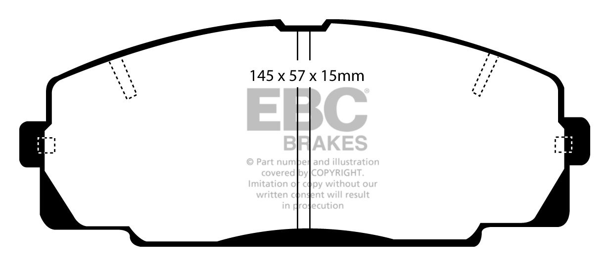 EBC Brakes TOYOTA BEDRIJFSWAGEN Hi-Ace 2.0 (YH61) 87-89 Remblokk