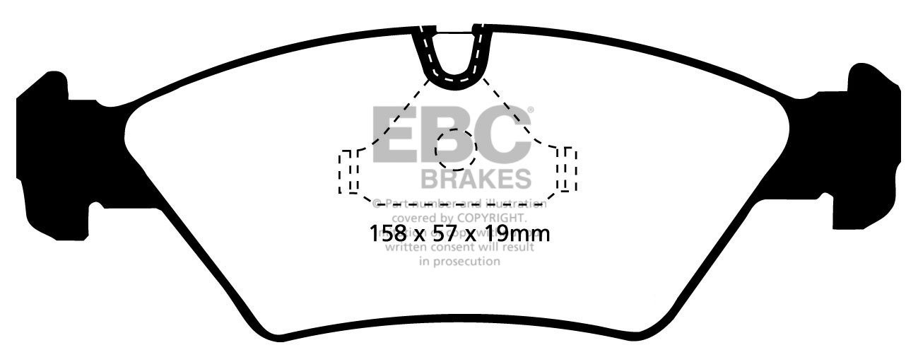 EBC Brakes BMW M3 2.5 (E30) 90-91 Remblokken voorzijde yellowstu