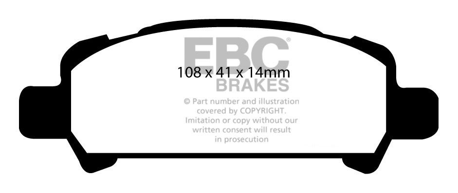 EBC Brakes SUBARU Forester 2.0 2002-2008 Remblokken achterzijde 