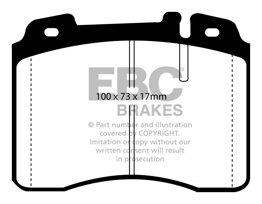 EBC Brakes MERCEDES (R129) 500SL 89-93 Remblokken voorzijde