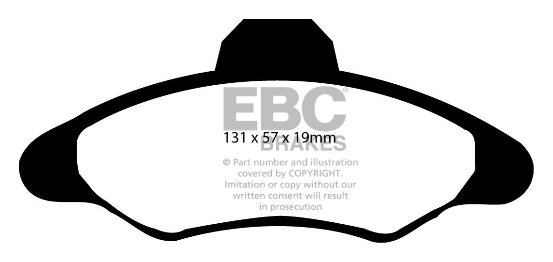 EBC Brakes FORD BEDRIJFSWAGEN Escort 55 98-2000 Remblokken voorz