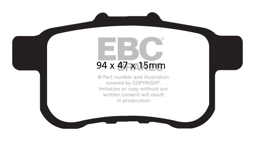 EBC Brakes HONDA Accord 2.4 Sedan (CU2) 2008-.. Remblokken achte