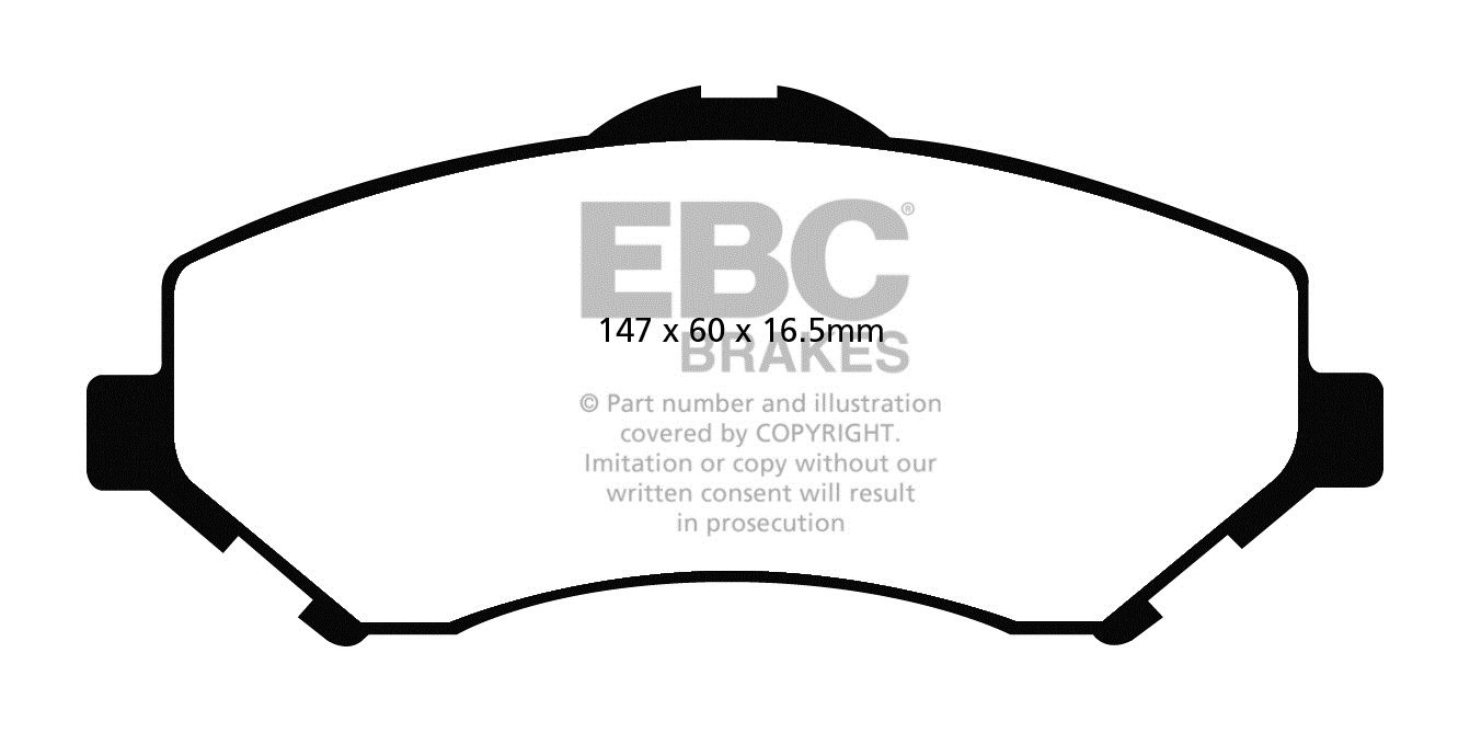 EBC Brakes DODGE (USA) Journey 2.4 2008-2011 Remblokken voorzijd