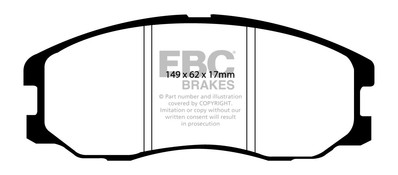 EBC Brakes CHEVROLET Captiva 2.0 TD 2007-.. Remblokken voorzijde