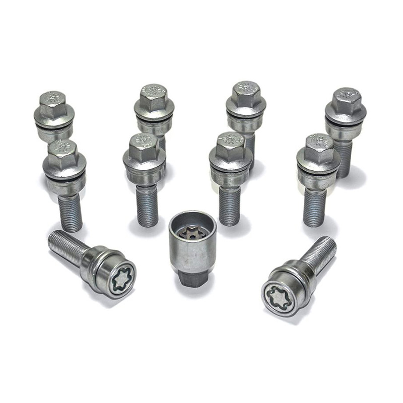 H&R Wielboutenset bolkonisch met beweegbare ring R14 M14x1.50 - Lengte 42mm - 10 stuks (bv.  Audi Q3, Q5) - incl. wielsloten
