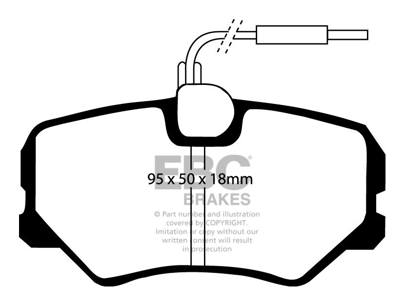 EBC Brakes PEUGEOT 405 1.9 Station 87-94 Remblokken voorzijde