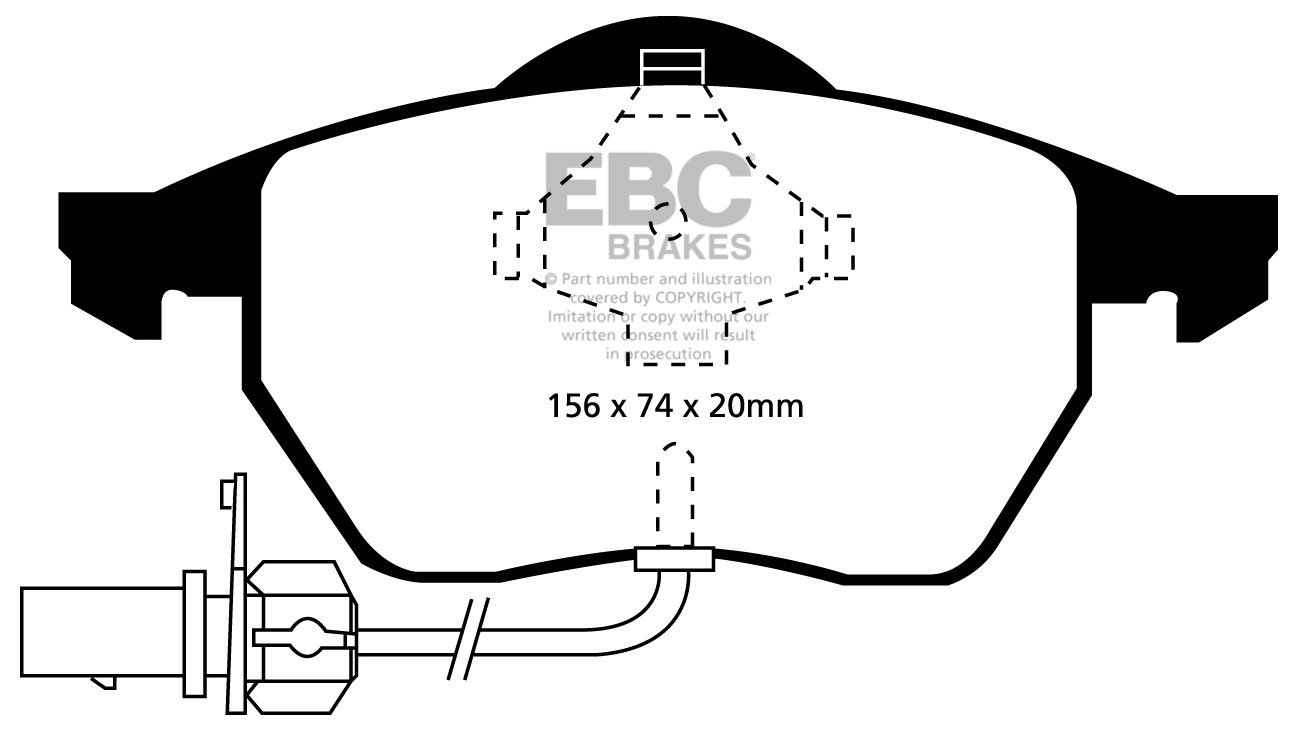 EBC Brakes FORD Galaxy 2.0 97-2002 Remblokken voorzijde