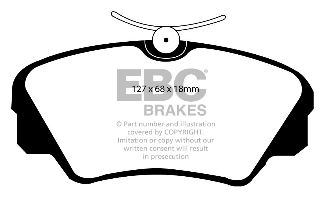EBC Brakes OPEL Omega B 2.5 93-2000 Remblokken voorzijde