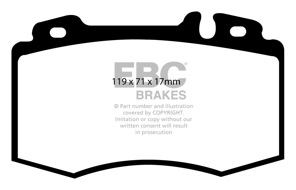 EBC Brakes MERCEDES SL-Class (R230) SL350 2003-.. Remblokken voo